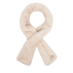 Szalik Guess. Białe szaliki damskie Guess, z aplikacjami. Za 134.99 zł.
