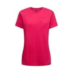T-shirt z bawełny organicznej dla kobiet La Sportiva Crimp. Czerwone t-shirty damskie La Sportiva, xl, bez wzorów, z bawełny, bez kołnierzyka, bez ramiączek. Za 211.00 zł.