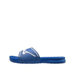 Klapki Mizuno Relax Slide 2 Niebieskie. Białe klapki damskie Mizuno, bez wzorów, z materiału, bez zapięcia. Za 162.00 zł.