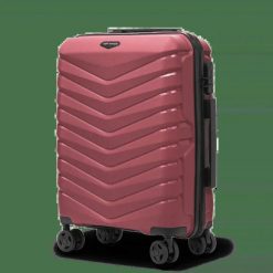 Walizka kabinowa Wings PHOENIX 2.0 polipropylen 20" BURGUNDY. Czerwone walizki męskie Wings, bez wzorów, z materiału. Za 189.90 zł.