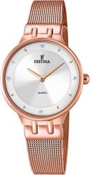 Zegarek Festina Zegarek damski Festina F20599-1 CYRKONIE różowe złoto. Czerwone zegarki damskie Festina, złote. Za 551.00 zł.