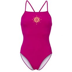 Damski strój kąpielowy Aquafeel. Czerwone stroje kąpielowe damskie AQUAFEEL, bez wzorów. Za 139.99 zł.