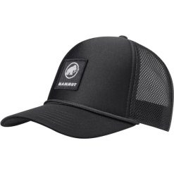 Czapka z daszkiem Mammut Crag Cap Logo - black S/M. Czarne czapki damskie Mammut, na wiosnę, z aplikacjami, z bawełny, klasyczne. Za 216.99 zł.