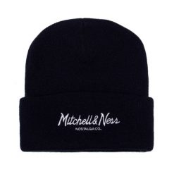 Czapka Mitchell & Ness pinscript. Niebieskie czapki męskie Mitchell & Ness, bez wzorów. Za 198.50 zł.