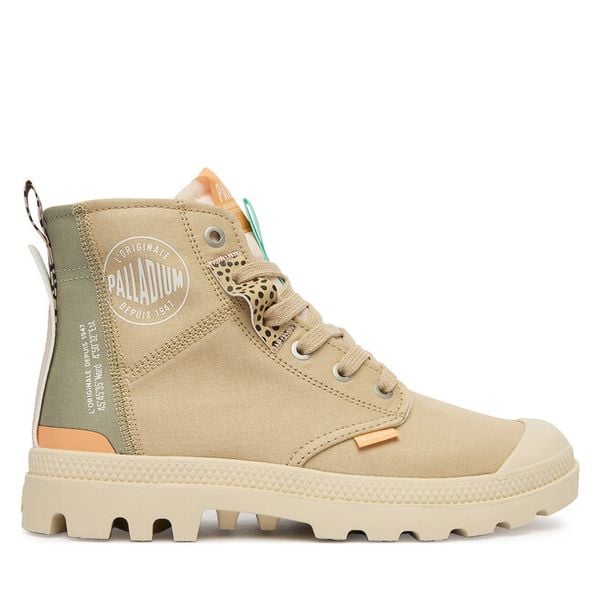 Trapery Palladium. Brązowe trapery damskie Palladium, bez zapięcia. Za 319.99 zł.