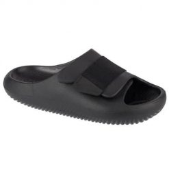 Klapki unisex Crocs 209413001. Czarne klapki damskie Crocs, bez wzorów, z materiału, bez zapięcia. Za 199.00 zł.