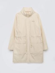 Kurtka damska parka perłowa Emba 103. Białe kurtki damskie BIG STAR, na wiosnę, l, bez wzorów, z bawełny, bez kaptura. Za 329.99 zł.