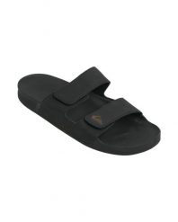 Sandały wsuwane dla Mężczyzn RIVI LEATHER Czarny. Czarne sandały męskie Quiksilver, bez wzorów, z gumy, bez zapięcia. Za 239.99 zł.