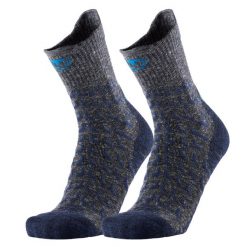 Skarpety trekking dorosly Therm-ic Trekking UltraCool Linen Crew wysokosc goleni. Niebieskie skarpetki damskie THERM-IC, bez wzorów, z elastanu. Za 136.00 zł.