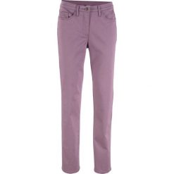 Dżinsy "Superstretch" STRAIGHT bonprix matowy lawendowy. Fioletowe jeansy damskie bonprix, bez wzorów, z jeansu. Za 89.99 zł.