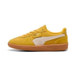 Sneakersy Puma Palermo. Żółte obuwie sportowe damskie Puma, bez wzorów, bez zapięcia, do piłki nożnej. Za 308.99 zł.