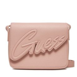 Torebka Guess. Czerwone listonoszki damskie Guess, z aplikacjami, bez dodatków. Za 189.99 zł.