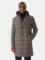 KARL LAGERFELD Płaszcz wełniany 455733 554755 Szary Regular Fit. Szare płaszcze męskie KARL LAGERFELD, na zimę, m, bez wzorów, z syntetyku, bez kołnierzyka, bez kaptura. Za 1,979.00 zł.