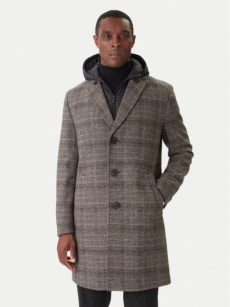KARL LAGERFELD Płaszcz wełniany 455733 554755 Szary Regular Fit. Szare płaszcze męskie KARL LAGERFELD, na zimę, m, bez wzorów, z syntetyku, bez kołnierzyka, bez kaptura. Za 1,979.00 zł.