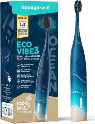 Szczoteczka Happybrush happybrush Starter Kit Schall Eco VIBE 3 Ocean, electric toothbrush (blue/beige). Brązowe szczoteczki elektryczne Happybrush. Za 413.32 zł.