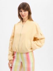 JJXX Bluza - JXLeila Kobiety Sztuczne włókno żółty, XL. Żółte bluzy damskie JJXX, xl, bez wzorów, z włókna, bez ramiączek, bez kaptura. Za 169.95 zł.