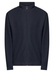 BOSS Bluza Structure 50559332 Granatowy Regular Fit. Niebieskie bluzy męskie Boss, m, bez wzorów, z bawełny, bez ramiączek, bez kaptura. Za 449.99 zł.