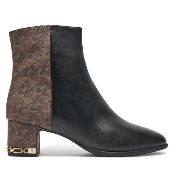 Botki MICHAEL Michael Kors. Brązowe botki damskie MICHAEL Michael Kors, bez wzorów, bez obcasa, na słupku, bez zapięcia. Za 959.99 zł.