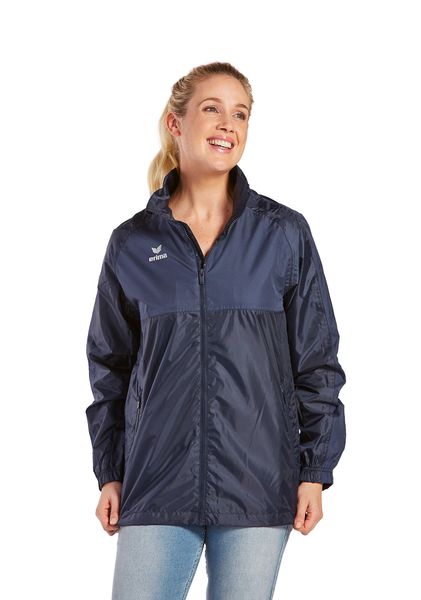 Niebieska kurtka all‑weather Erima Team. Niebieskie kurtki męskie Erima, m, bez wzorów, z materiału, klasyczne, z kapturem. Za 196.70 zł.
