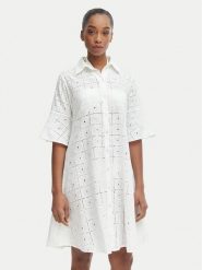 Iconique Sukienka letnia Romina IC26-039 Biały Regular Fit. Białe sukienki damskie Iconique, na lato, m, bez wzorów, z bawełny, bez kołnierzyka, bez ramiączek. Za 439.99 zł.