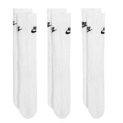 Zestaw Skarpet Unisex Dla Dorosłych Essentials Everyday (zestaw 3 Sztuk). Białe skarpety męskie Nike, bez wzorów. Za 132.99 zł.