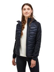 Kurtka Peak Performance puchowa damska Helium Down Hybrid Hood czarna - S. Czarne kurtki sportowe damskie Peak Performance, l, bez wzorów, z poliamidu, bez ramiączek, bez kaptura, narciarskie. Za 939.00 zł.