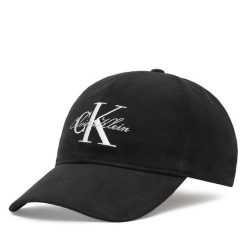 Czapka z daszkiem Calvin Klein. Czarne czapki damskie Calvin Klein, bez wzorów. Za 189.99 zł.