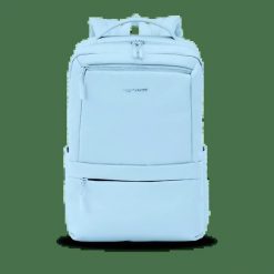 Plecak Kabinowy Wings Bagaż Na Laptop I Systemem Wentylacji Pastel Blue. Niebieskie plecaki męskie Wings, bez wzorów, z materiału. Za 149.90 zł.