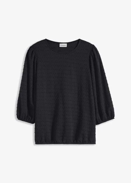 Tunika w strukturalny wzór. Czerwone tuniki damskie bonprix, bez wzorów, eleganckie, bez ramiączek. Za 59.99 zł.