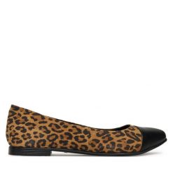 Baleriny Lasocki. Brązowe balerinki damskie Lasocki, bez wzorów, bez obcasa, bez zapięcia. Za 149.99 zł.