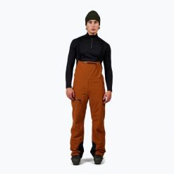 Spodnie narciarskie męskie Rossignol Outerlimits Insulated Bib. Brązowe spodnie sportowe męskie Rossignol, m, bez wzorów, narciarskie. Za 779.00 zł.