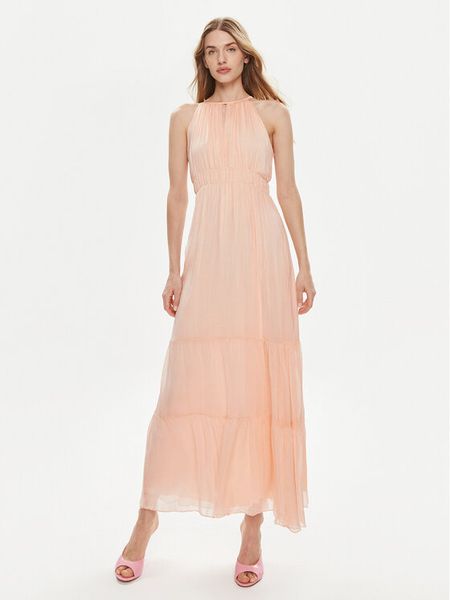 Dixie Sukienka letnia A207J021A Różowy Regular Fit. Czerwone sukienki damskie Dixie, na lato, m, bez wzorów, z wiskozy, bez kołnierzyka, bez ramiączek. Za 199.00 zł.