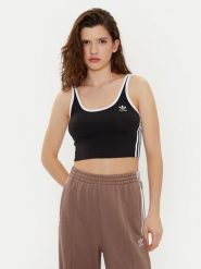 Adidas Top adicolor 3-Stripes JD4612 Czarny Slim Fit. Czarne topy damskie Adidas, s, bez wzorów, z bawełny, bez kołnierzyka, bez ramiączek. Za 89.99 zł.