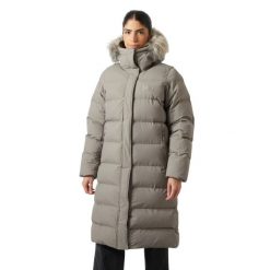 Parka dla kobiet Helly Hansen Aria. Szare parki damskie Helly Hansen, na zimę, bez wzorów, bez kaptura. W wyprzedaży za 1,293.50 zł.
