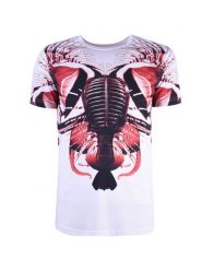 Bikkembergs T-Shirt | C 7 51S FJ M B044 | Mężczyzna | Biały, Czerwony. Białe t-shirty męskie Bikkembergs, m, bez wzorów, z bawełny, bez kołnierzyka, bez ramiączek. W wyprzedaży za 199.00 zł.