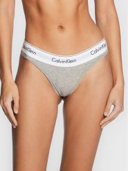Calvin Klein Underwear Figi brazylijskie 000QF5981E Szary. Szare majtki damskie Calvin Klein Underwear, z bawełny. Za 59.99 zł.