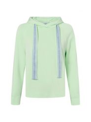 Marc Cain bluza z kapturem Kobiety Sztuczne włókno zielony, 34. Zielone bluzy damskie Marc Cain, bez wzorów, z włókna, sportowe, bez ramiączek, z kapturem. Za 1,149.95 zł.