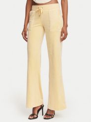 Juicy Couture Spodnie dresowe Layla JCSEBJ001G Żółty Regular Fit. Żółte spodnie dresowe damskie Juicy Couture, bez wzorów, z dresówki. Za 379.99 zł.