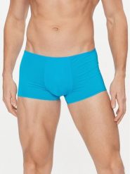 HOM Bokserki 404755 Niebieski. Niebieskie bokserki męskie HOM, bez wzorów, z syntetyku. Za 149.99 zł.