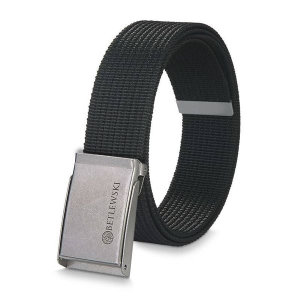 Pasek parciany BETLEWSKI PRC-01_SR-1 L czarny. Szare paski męskie Betlewski, z materiału. Za 34.99 zł.