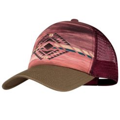 Czapka z daszkiem Buff Trucker Cap. Brązowe czapki damskie Buff, bez wzorów, sportowe. W wyprzedaży za 90.94 zł.