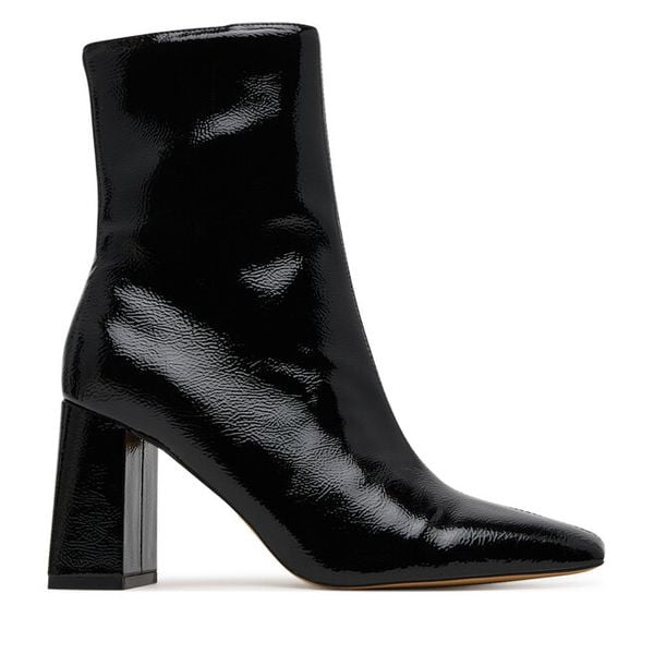 Botki Aldo. Czarne botki damskie Aldo, bez wzorów, bez obcasa, na słupku, bez zapięcia. Za 489.99 zł.