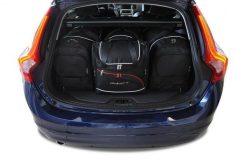 Torby Do Bagażnika Volvo V60 2010-2018 4Szt Kjust. Czarne torby podróżne damskie KJUST, bez wzorów, z kauczuku. Za 1,348.00 zł.