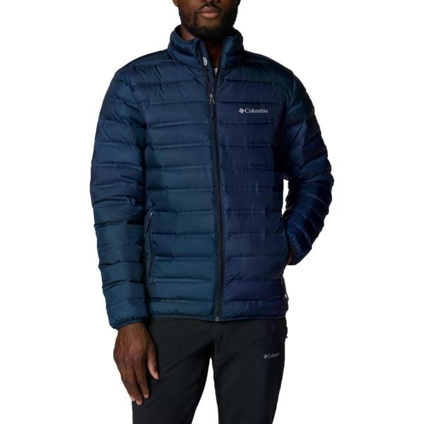 Kurtka COLUMBIA LAKE 22 II DOWN JACKET Niebieski. Niebieskie kurtki męskie Columbia, m, bez wzorów, z materiału, bez kaptura. Za 449.99 zł.