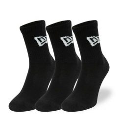 Skarpetki z flagą New Era Crew. Czarne skarpetki damskie New Era, bez wzorów, z bawełny. Za 97.50 zł.