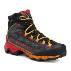 Buty trekkingowe męskie La Sportiva Aequilibrium Hike GTX. Czarne trekkingi męskie La Sportiva, bez zapięcia. Za 835.55 zł.