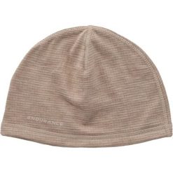 Czapka Endurance Nevier. Brązowe czapki damskie Endurance, bez wzorów, sportowe. Za 167.00 zł.