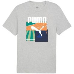 Męska Koszulka Sportowa Summer II. Szare koszulki sportowe męskie Puma, m, bez wzorów, bez ramiączek, trekkingowe. Za 138.99 zł.