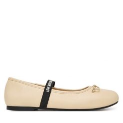 Baleriny LOVE MOSCHINO. Balerinki damskie Love Moschino, bez wzorów, bez obcasa, bez zapięcia. Za 769.99 zł.