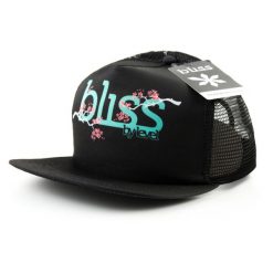 Czapka z daszkiem unisex Level Bliss trucker. Czarne czapki damskie Level, bez wzorów, z bawełny, sportowe. Za 60.00 zł.